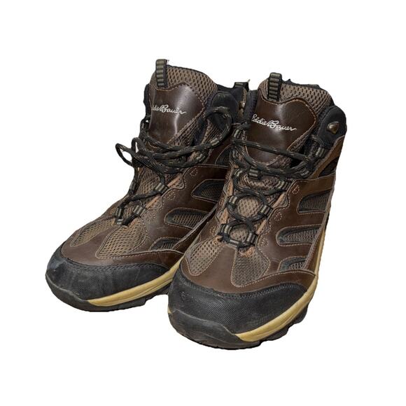 Size 8.5 - Men’s Eddie Bauer Hiking Boots Camping Brown - Picture 1 of 9